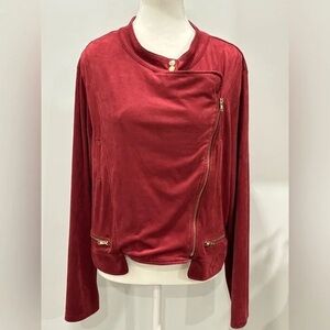 Libian Red Bomber Jacket